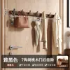 Perchero de madera de nogal para colgar en la puerta, estante de almacenamiento para entrada montado en la pared, instalación sin taladro, ganchos de alta resistencia, ganchos adhesivos