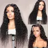 13 * 4 Peruca Dianteira do Lace Peruca Frontal do Lace Rolo Médio Pequeno Longo Cabelo Encaracolado Quente Cobertura de Cabeça Completa na Europa e América