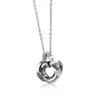 Accesorios de Venta Caliente para Comercio Electrónico Transfronterizo, Colgante de Acero Inoxidable con Círculo Tridimensional Incrustado de Diamantes a la Moda, Artículo de Joyería de Diseñador