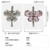 Hebilla de Zapato de Mariposa con Pedrería en Forma de Gota de Agua, Accesorios Decorativos de Metal para Zapatos de Salón, Sandalias y Cubrezapatos, Hebilla para Zapatos de Cuero