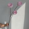 Nova flor artificial 3 cabeça austin casamento salão de casamento teto estrada alta flor decorativa garrafa de flor exposição de flores comércio exterior