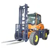 Empilhadeira off-road tração nas quatro rodas multifuncional 3 toneladas 5 toneladas integrada diesel hidráulica caminhão garfo elevador empilhadeira de empilhamento