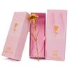 Caja de Regalo de Flor Rosa de Lámina de Oro de Imitación 24k Regalo de San Valentín Clavel Lámina de Oro San Valentín Transfronterizo Amazon Más Vendido