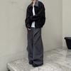 Pantalones Casuales a Medida de Moda Tendencia Estilo Americano de Verano Pantalones de Pierna Ancha Rectos de Diseño de Nicho para Hombre