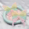 Nuevo 10cm Gradiente Bordado Mariposa Grande DIY Pasador Hecho a Mano Accesorios para el Cabello Accesorios de Mariposa Material de Pinza Venta al por Mayor