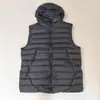 Colete CP de outono e inverno para comércio exterior transfronteiriço com emblema e lentes, colete jaqueta de algodão quente sem mangas folgado com capuz