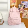 Mochila de Dibujos Animados Verde Menta con Estampado Completo para Estudiantes de Secundaria Femeninas, Mochila Casual para el Día a Día, Mochila Estilo Universitario Estilo Coreano