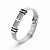 Pulseira de Malha de Aço Inoxidável Mais Vendida no Comércio Exterior Transfronteiriço, Joia de Pulseira Masculina Personalizada e Fashion, Pulseira Simples de Aço Titânio
