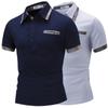 Verano Nuevo Comercio Exterior Juventud Camiseta Simple de Manga Corta a Cuadros de Color en Contraste Diseño de Barril Abierto Ajustada Tipo Polo