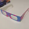 Em estoque material didático para crianças do jardim de infância materiais ciência infantil pequena produção infantil feito à mão DIY-caseiro olhos 3D vermelho e azul