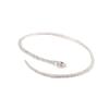 Pulsera de serpiente Niche Silver Spirit pulsera versátil de diseño simple versión serpiente espíritu de ojo rojo pulsera ajustable pulsera de textura de alta calidad