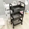 Carrinho pequeno reforçado de aço carbono, prateleira de armazenamento para cozinha, sala de estar, quarto e banheiro, prateleira de armazenamento de várias camadas