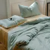 Juego de verano de cuatro piezas de seda helada refrigerante Lenzing Tencel grado LF austriaco, 100 unidades, con funda de edredón, sábana bajera y sábana plana