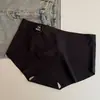 Ropa interior antibacteriana de seda de morera 7A color Morandi simple sin costuras cintura cómoda cadera bragas para mujer venta al por mayor