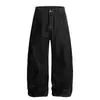 Jeans de Pierna Ancha Sueltos Guapos de la Calle Principal Americana para Hombres y Mujeres 2025 Nuevo Otoño Casual Versátiles Pantalones Guapos