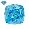 Huagang Gem 9A Ice Flower Cut Sea Blue Fertilizante Quadrado Zircão Pedra Nua Alto Carbono Diamante Zircão Anel Gem Broca
