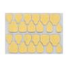 24 piezas de gel para uñas, resistente al agua, con protección UV, gel amarillo y polvo.