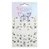Pegatinas Originales para Uñas Florales Frescas 5D en Relieve Primavera y Verano Pequeñas Flores Blancas Frescas Accesorios para Uñas Artísticas Estilo Aa