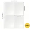 Páginas Populares de Álbum de Cartões Substituíveis de Nove Grades com Inserção de Quatro Grades, Caderno de Folhas Soltas A4/A5