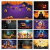 Halloween Transfronterizo Fiesta Temática de Halloween Diseño de Fiesta Escena Festiva Tela de Decoración de Pared Personalización