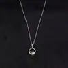 Um Colar Wang Qingquan Feminino Prata de Lei S925 Joia Personalizada Design Criativo Acessórios Simples Japonês e Coreano Dia dos Namorados