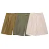 Comercio Exterior al por Mayor de Amazon Verano 2025 Ropa Nueva para Mujer Camisa con Decoración de Bolsillos Conjunto de Shorts Casuales de Corte Ajustado
