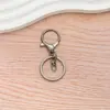 Conjunto de Três Chaveiros de Liga Galvanizada do Fabricante com Fecho Lagosta Redondo e Argolas de Chaveiro com Fecho de Oito para Acessórios de Brinquedo DIY