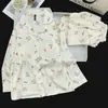 Pijama de Manga Larga para Mujer, Seda Helada de Primavera y Otoño Modelo Nuevo 2026 con Almohadillas en el Pecho, Conjunto Holgado de Ropa para el Hogar de Otoño para Mujer de Tallas Grandes