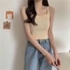 Camisola blanca pequeña de punto estilo BM para mujer, diseño de interiores de verano, estilo nicho, top corto de chica atractiva a la moda