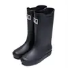 Tendencia de exportación protección ambiental botas de lluvia altas para hombre suela gruesa botas de lluvia cómodas botas de agua zapatos de goma para cocina de mar zapatos de agua para pesca