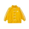 Nuevo Disfraz de Porrista de Rendimiento Estilo Chino Nacional para Niños Conjunto Deportivo con Cuello Alto y Botones de Rana para Niños Disfraz de Escenario para Ceremonia de Apertura