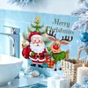 BRUP Pegatina Navideña Linda de Papá Noel Reno para Inodoro Árbol de Navidad Regalo Pegatina Autoadhesiva BR2345C