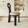 Silla de Comedor con Respaldo de Madera Maciza Estilo Ins Silla de Escritorio de Diseñador Silla de Computadora Silla de Cafetería Muebles de Restaurante