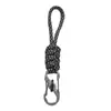 Corda de Gancho de Pulso Paracord de Sete Fios, Tira de Liberação Rápida Tecida à Mão com Trava, Fivela de Figura Oito, Corda Anti-Perda para Exterior, Gancho de Acampamento