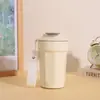 Taza octogonal con asa, termo para café de acero inoxidable 316, taza de oficina portátil, personalizable con impresión de logo