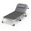 Cama plegable simple al por mayor sillón reclinable cama de acompañamiento para acampar al aire libre cama individual cama para siesta en la oficina descanso para el almuerzo cama de campaña