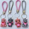 Llavero tejido a mano creativo con forma de mini bollo, colgante de juguete de moda, regalo promocional, accesorio pequeño