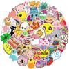 50 adesivos de diário estilo vsco, desenhos animados frescos, adesivos de grafite para geladeira, adesivos de brinquedo infantil transfronteiriços