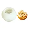 Molde de Silicona para Vela de Flor de Rosa DIY Día de San Valentín Piedra Aromática de Flor Yeso Resina Fundición Molde para Hornear Pasteles