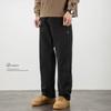 Calça jeans preta masculina reta solta casual gordura emagrecendo calças plus size outono nova moda calças all-matching