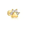 Aretes de Acero Inoxidable Oro de 18K Zircón Acero de Titanio Mini Piercings de Nariz de Rosca Piercing Anillos para Ombligo Joyería Transfronteriza Europea y Americana