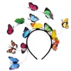 Nueva Diadema de Mariposa Tridimensional Simulada Decoración para Performance Pasarela Accesorios para la Cabeza del Bosque Foto de Primavera Diadema de Mariposa para Foto