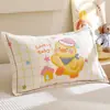 Fundas de Almohada de Gasa de Dibujos Animados para Niños, un Par de Fundas de Almohada de Algodón Puro para Uso en el Hogar, Cubierta Interior para Relleno de Almohada 40X60