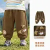 Calça Esportiva Infantil Kaka Panda Calças de Outono para Meninas Roupas Casuais Longas de Outono para Crianças Calças de Primavera e Outono para Bebês e Crianças Pequenas Tendência