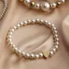 BZ1365 Pulsera Transfronteriza Naizhu Europea y Americana Recién Llegada Pulsera Elegante de Moda Pulsera de Perlas Atmosférica Pulsera de Perlas de Amor