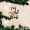 Colgante Decorativo Plano de Gato Acrílico Nuevo Transfronterizo para Coche