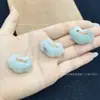 Colgante de Cerradura de Lujo con Jade de Tianshan, Adorno de Tianshan, Colgante de Cerradura de Paz, Diseño Floral, Colgante de Cerradura Ruyi, Venta Directa del Fabricante