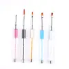 Bolígrafo de arte de uñas de fábrica transfronterizo al por mayor, bolígrafo de fototerapia con luz de diamante de alta calidad, bolígrafo para pintar colores, bolígrafo para hacer flores, traje de 5 piezas en stock