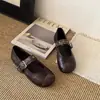 Zapatos Mary Jane Retro de Suela Suave Nueva Colección Primavera 2026 para Mujer, Zapatos de una Sola Pieza con Correa y Hebilla Planas, Zapatos de Ballet Versátiles