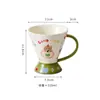 Taza de Cerámica, Taza de Agua Linda para Niños, Taza de Café para Oficina, Taza para Calentar Leche en Microondas, Taza de Regalo para Mejor Amigo